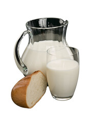 Bread and Milk in a Glass