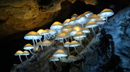Glowing Cave Mushrooms