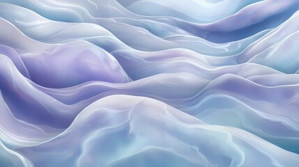 Obraz premium Lavender and soft blue liquid marble with iridescent white highlights creating smooth, flowing textures resembling luxury wall art, 