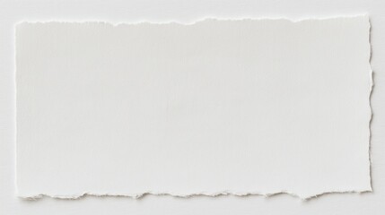 Generative AI, Torn white paper edge texture close-up