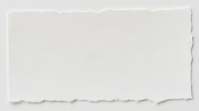 Generative AI, Torn white paper edge texture close-up - Powered by Adobe