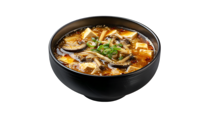 Hot and Sour Soup with Tofu and Mushrooms Delicious Asian Cuisine