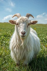 Obraz premium goat on the meadow