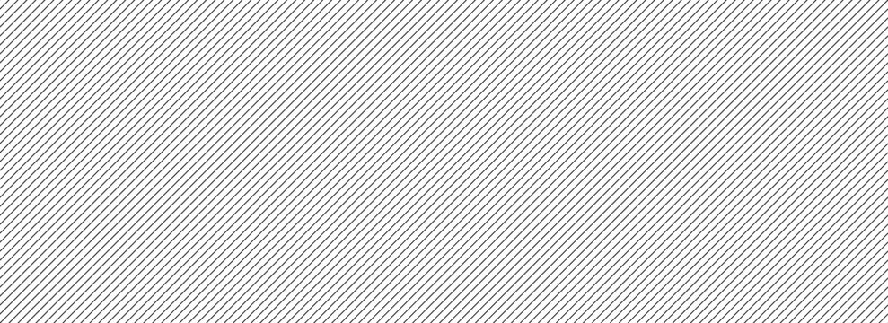 Thin slash line seamless pattern. Repeated fine diagonal lines background. Pinstripe linear wallpaper. Abstract tilted slanted stripes backdrop. Repeating oblique strip texture overlay. Vector