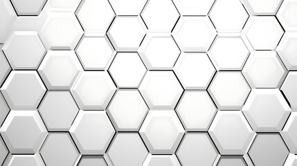 Digital hex grid pattern with subtle random curvature in each cell, elegant monochromatic finish and high-contrast detailing
