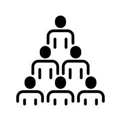 Team Structure line icon. linear style sign for mobile concept and web design. Outline vector icon. Symbol, logo illustration. Vector graphic