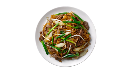 Beef Chow Fun Stir Fry Noodles Chinese Food Dish Delicious Meal