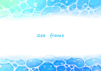 Blue sea frame