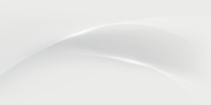 White and grey abstract background. Abstract background of smooth wavy lines, blurred pattern. Light pale vector background. Abstract pale geometric pattern eps 10