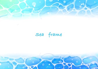  Blue sea frame 