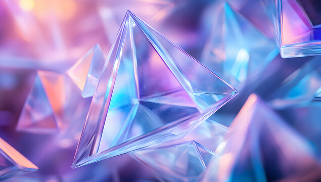 Abstract Glass Pyramids