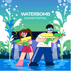 Waterbomb Summer Festival Poster