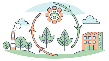 Eco-Conscious Vector Design of Organic Cotton Fields  