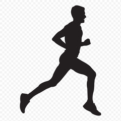black silhouettes running . runner silhouette, Runner Silhouette, Young people running silhouette, Runner silhouettes collection .