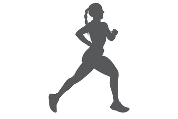 black silhouettes running . runner silhouette, Runner Silhouette, Young people running silhouette, Runner silhouettes collection .