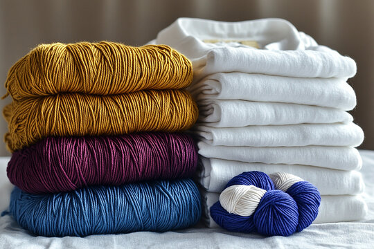 wool and clothing materials 