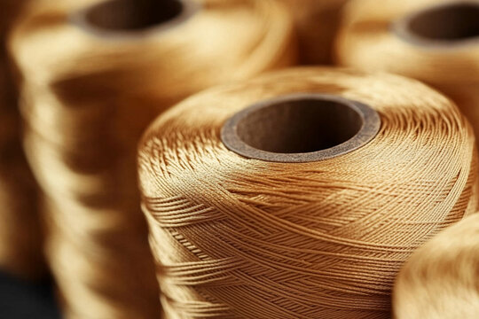closeup of thread cone