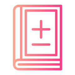Obraz premium maths gradient icon