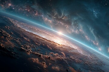 Cosmic View of a Planet's Horizon