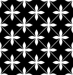 flower cross minimalist pattern seamless and timeless
