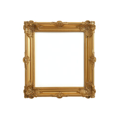 ornate gold medieval picture frame png