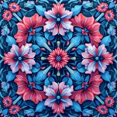 seamless pattern with flowers