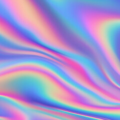 Obraz premium Abstract holographic background pastel rainbow iridescent
