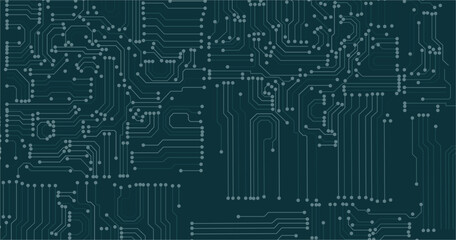 Fototapeta premium Electronic circuit board photo. 