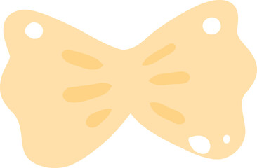 Farfalle Pasta Illustration, Cute Bowtie Noodle Clipart, Italian Food Graphic