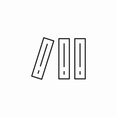 books stack icon sign vector