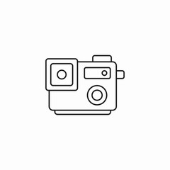 camera sports action icon sign vector