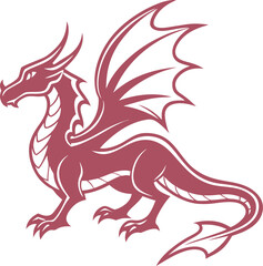 red dragon vector illustration