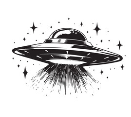 ufo in space © Thi