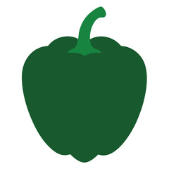 green pepper vector illustration