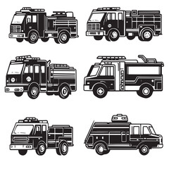 set of transport icons