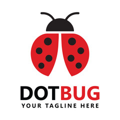 Lady bug logo template vector illustration icon