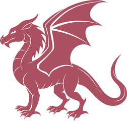 red dragon vector illustration