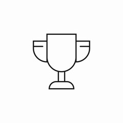 award trophy cup icon sign vector