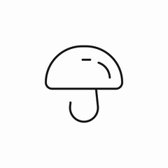 mushroom shape icon sign vector