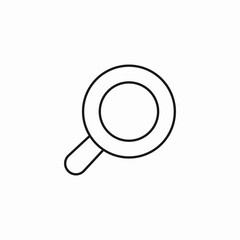 simple magnifying glass icon sign vector