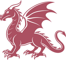 vector illustration of a dragon