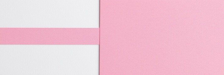 Generative AI, Pink washi tape on white paper background