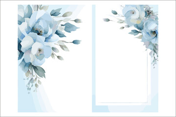 Romantic Floral Frame – Watercolor Design for Invitations & Cards

