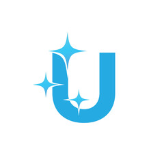 Obraz premium Letter U logo, U logo, AI logo set, modern and minimal design, tech-inspired, colorful icons and symbols, suitable for artificial intelligence, innovation, branding, startups, and digital identity.