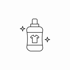 laundry detergent bottle icon sign vector
