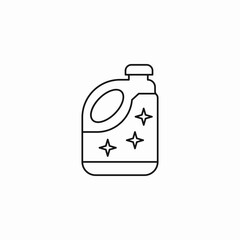 laundry detergent container icon sign vector