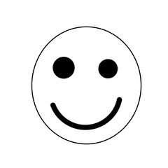 A simple and happy smiley face