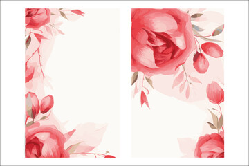 Romantic Floral Frame – Watercolor Design for Invitations & Cards

