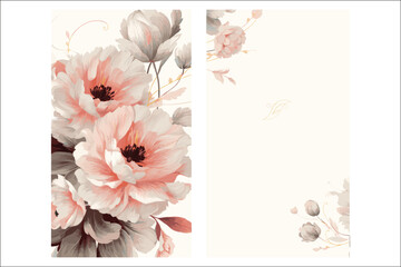 Romantic Floral Frame – Watercolor Design for Invitations & Cards


