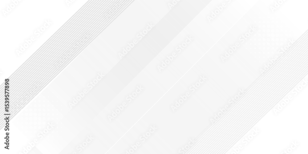 Poster abstract white and grey gradient color with modern geometric background for graphic design element. 
